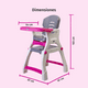 thumbnail image 5 of Silla Periquera para Bebé Prinsel Caddy 2 En 1 Mesa Actividades rosa claro, 5 of 5