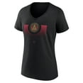 thumbnail image 2 of Women's Black Atlanta United FC Retreat V-Neck T-Shirt, 2 of 3