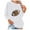 White, variant on IROINNID Women's Long Sleeve Sweatshirt Round Neck Mid-Length Print Casual Breathable Oversized Sweatshirt, White
