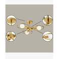 thumbnail image 2 of Moderno 3 Cabezales Lámpara De Techo Color Dorado, 2 of 4