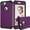 Purple, variant on TECH CIRCLE For iPod Touch 5/6/7 Case, Dual Layer Slim Heavy Duty Hybrid Rugged Shockproof Anti-Scratch Protective Back Phone Cover for Apple iPod Touch 5/6/7 4.0",Red