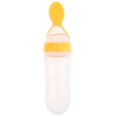 thumbnail image 3 of 90ML Infant Baby Bottle With Spoon Feeder Feeding Safety Silicone Feeder Food Rice Cereal Bottle For Lovely Gift yellow, 3 of 5