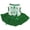 White/Green Floral, variant on Petitebelle Clover Hat Happy St. Patrick's Day Puppy Dog Dress (Orange/Green, Medium)