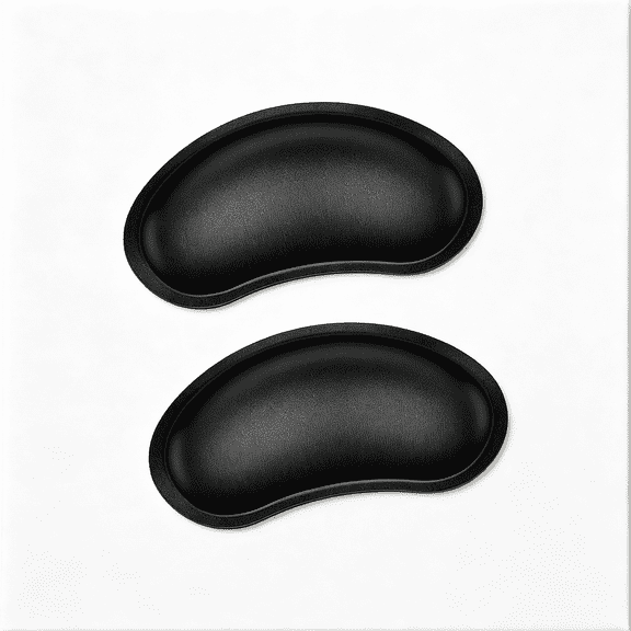 GJX Mouse Wrist Rest 2 Pack Wrist Rest Mouse Memory Foam Wrist Pad Soft Fabric Mouse Wrist Rest Pad Support Cushion Anti-Skid Rubber Base Ergonomic Pain Relief Mouse Hand Rest Black