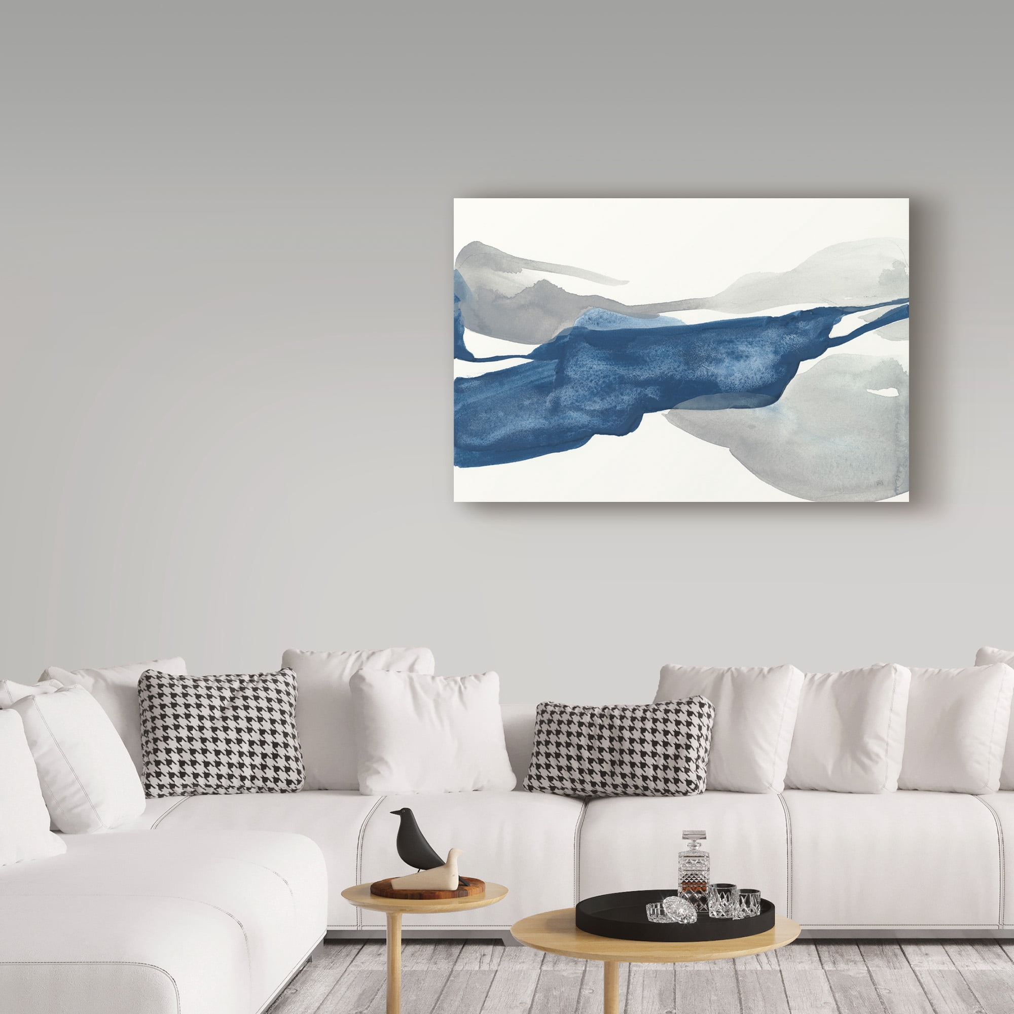 Trademark Fine Art 'Sapphire and Gray III Crop' Canvas Art by Chris Paschke