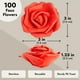 thumbnail image 4 of Flores artificiales Juvale, 100 unidades, claveles rojos, 8 cm, 4 of 9