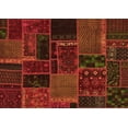 thumbnail image 1 of Ahgly Company Indoor Rectangle Oriental Orange Modern Area Rugs, 2' x 5', 1 of 4