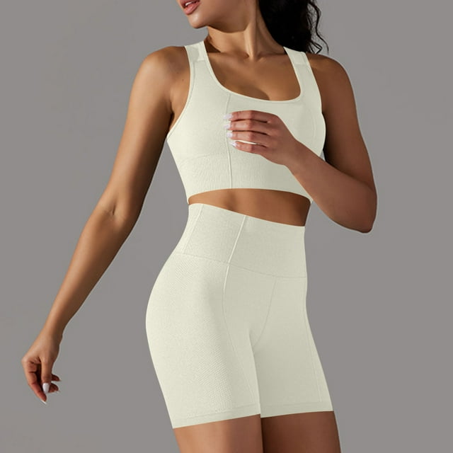 Mode Décontractée Printemps Été Sans Manches Col Rond Blouses Chemises Ensembles