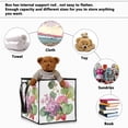 thumbnail image 5 of Home Organizer Foldable Fabric Storage Bin With Handle Floral, 5 of 7