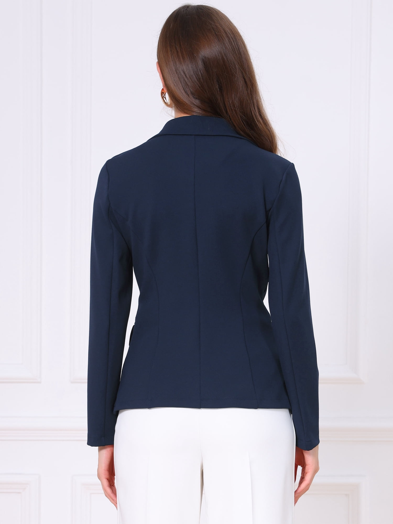 DARING DIVA Women's Stylish Business Professional Blazers XS Navy Blue