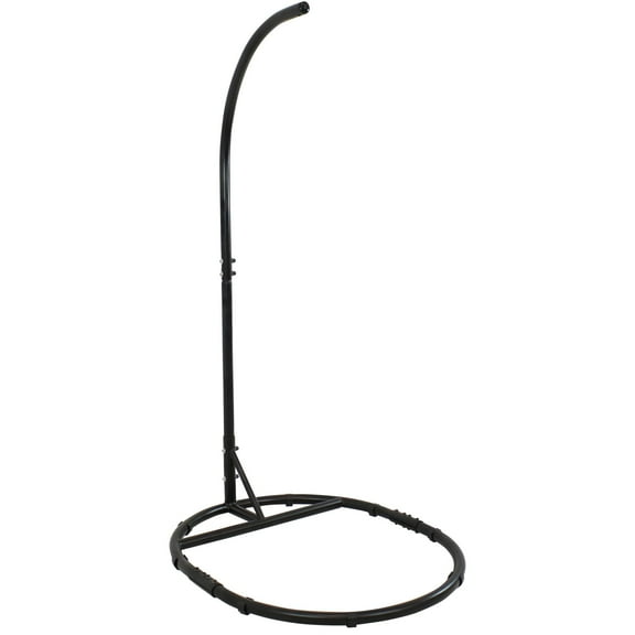 Sunnydaze 265 lb Powder-Coated Steel Egg Chair Stand - Black