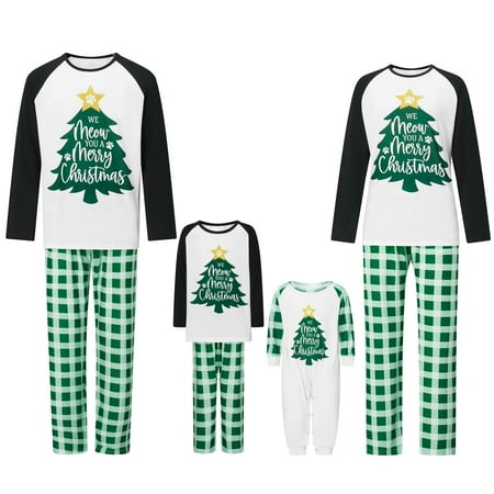 

Christmas Pyjamas Matching Sets for Family Cute Festival Pajama Winter Loungewear Comfortable Sleepwear for Women Men
