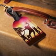 thumbnail image 3 of GZHJMY Summer Fun On Ocean Beach Luggage Tags Set of 2, PU Leather Travel ID Label with Privacy Name Card Cover for Travel Bag Suitcase Decoration, 3 of 6