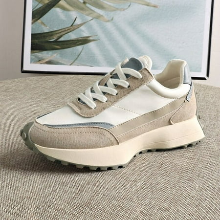 

New High Quality Spring Summer Outdooor Women Flat Shoes Cozy Breathable Sneakers Lace-up Female Casual Shoes