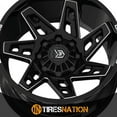 thumbnail image 5 of 22x12 Dropstars 653BM Deep Concave Black Milled Wheel 8x6.5 (-44mm), 5 of 5