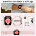 thumbnail image 2 of TOOBUR Smart Watch, 2.01''HD Touchscreen IP68 Waterproof, Fitness Smartwatch for Women Compatible Android IOS, Pink, 2 of 7