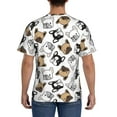 thumbnail image 3 of Vsdgher French Bulldog3 Print Men's Dry Fit Mesh Athletic Shirts Moisture Wicking Tennis T-Shirt Tops, 3 of 9