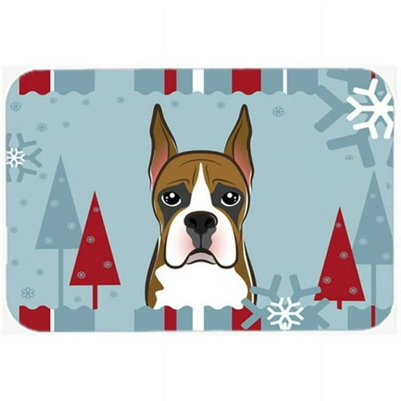 Winter Holiday Boxer Mouse Pad, Hot Pad & Trivet