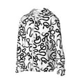 thumbnail image 2 of Logiee Hand Drawn Snake Print Men's Women Light Jacket Full Zip Sun Protection Hoodie Long Sleeve Sun Shirts for Men Hiking Fishing Zip Pockets-Large, 2 of 8