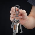 thumbnail image 4 of Key Unity Titanium Keychain Clip, Quick Release EDC Key Holder Organizer with 6 Mini Key Ring, 4 of 7