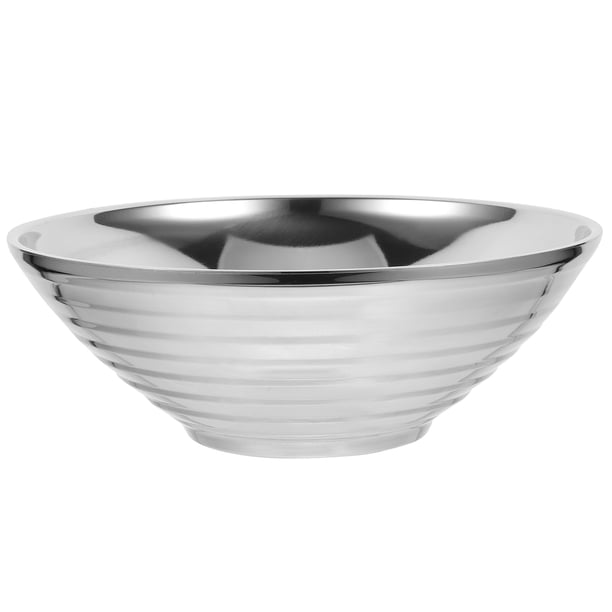Tazón de acero inoxidable para sopa de fideos ramen y ensalada para restaurante