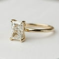 thumbnail image 2 of SOLITAIRE JEWELS 2.5ctw Radiant cut moissanite Diamond Engagement Ring 14K Yellow Gold Simple Solitaire Ring for Her, 2 of 6