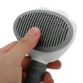 thumbnail image 5 of Unique Bargains 1 Pc Durable Flower Shape Pet Grooming Brush for Pet 7.87"x4.13"x1.97" Gray, 5 of 6