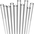 thumbnail image 6 of 10 Short  Hard Blue Plastic Drinking Straws, Medium Width + Sturdy Cleaning Brush - for , Small Cups,  Drinks - Dishwasher Safe, 6 of 6