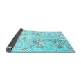 thumbnail image 2 of Ahgly Company Indoor Rectangle Abstract Light Blue Contemporary Area Rugs, 7' x 10', 2 of 4