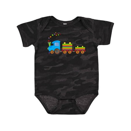 

Inktastic Colorful Toy Train Gift Baby Boy or Baby Girl Bodysuit