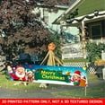 thumbnail image 2 of 1 PC, 2D Flat/ flat art decorative banner decoration, Christmas Happy anime character design pattern, 78.8x17.7 inches (200x45cm), universal daily wall decoration, elegant daily front door decoration, 2 of 5