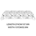 thumbnail image 3 of Nmdmisc Halloween Tablecloth Plastic,54" x 108" Rectangular Waterproof Spider Web Halloween Table Covers,Disposable Table Cloth for Halloween Dinners & Party Decorations, 3 of 4