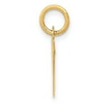 thumbnail image 2 of 14k Small Block Initial V Charm in 14k Yellow Gold, 2 of 3
