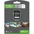 thumbnail image 4 of PNY 128GB Elite-X Class 10 U3 V30 SDXC Flash Memory Card - 100MB/s, Class 10, U3, V30, 4K UHD, Full HD, UHS-I, Full Size SD, 4 of 6