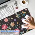 thumbnail image 4 of Long Mouse Pads for Desk,Pioneer Flower Floral Print Pattern Desk Mats on Top Of Desks, Desk Mouse Pad Extra Large with 3mm Non-Slip Base and Stitched Edge for Gaming,Office,Work,Home 31.5"x11.8", 4 of 6