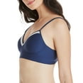 thumbnail image 2 of Hanes Femmes Comfort Evolution Dentelle Sans Fil, S, en Bleu Marine/gris Sterling, 2 of 4