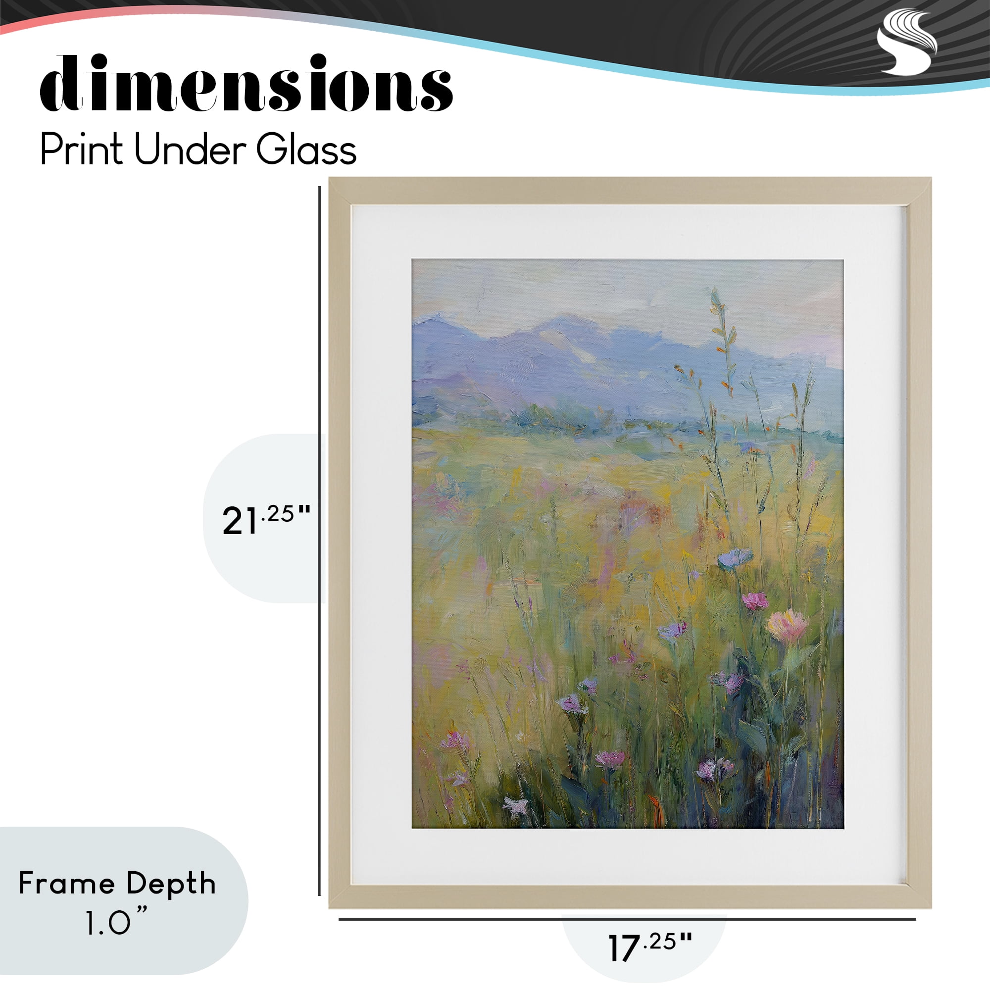 Stupell Industries Peaceful Meadow's Embrace Birch Framed Print Under Glass, design by Svetlana Aleynikova