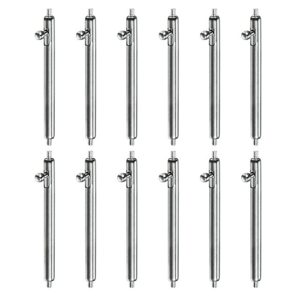 12pcs 20mm Quick Release Spring Bar 1.8mm Diameter Stainless Steel Watch Pins