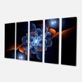 thumbnail image 2 of Fleur Fractale avec Flamme Orange - Impression sur Toile Florale, 2 of 3