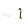 thumbnail image 1 of Organizador de estantes flotantes de alambre de metal para cocina, baño y sala de estar con escultura de mujer tribal africana, adorno de mesa, estatu, 1 of 8