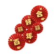 thumbnail image 2 of Abbracc 6Pcs Chinese Wedding Paper Fans Home Decor for Photo Backdrops Party Wedding A, 2 of 9