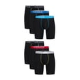 thumbnail image 5 of Hanes Core Stretch Men's Long Leg Boxer Briefs Pack - 6-Pack - Moisture-Wicking Cotton-Stretch Underwear Black L, 5 of 6