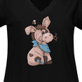 thumbnail image 4 of Inktastic Western Dilly Donkey Women's Plus Size V-Neck T-Shirt, 4 of 5