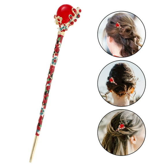 WRISTBIQUE Chopsticks for Hair Gufeng Hairpin 6.1*1.2*0.4in Hair Decoration for Ladies Shopping 1Set