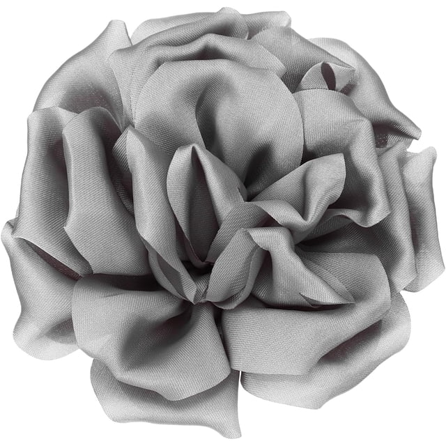 Silk Satin Flower Brooch Pin, Large Peony Floral Lapel Pin