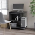 thumbnail image 1 of vidaXL Computer Desk Grey 80x50x75 cm Engineered Wood, 1 of 4