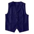thumbnail image 3 of European And Solid Color Traditional Vest Men's Casual Loose Comfortable Festival Vest Jacket, 3 of 4