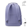 thumbnail image 4 of TOTTO Mochila Mediana - Reforzada para Mujer Porta Laptop 14 con Bolsillo Secreto | Escuela - Oficin purpura M, 4 of 7