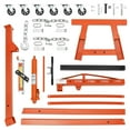 thumbnail image 7 of Kojooin 2 Ton 4000 Lbs Engine Hoist with Lever, Folding Cherry Picker Engine Lift Hydraulic Tilting Engine Shop Crane with 6 Iron Caster Wheels Telescopic Boom Hitch, 7 of 7
