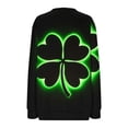 thumbnail image 5 of TaTaai Ladies Fashion St. Patrick's Day Print Loose Round Neck Sweatshirt Casual Long Sleeve Pullover Top Soft Polyester for Daily Streetwear Office All Season Gift, 5 of 5